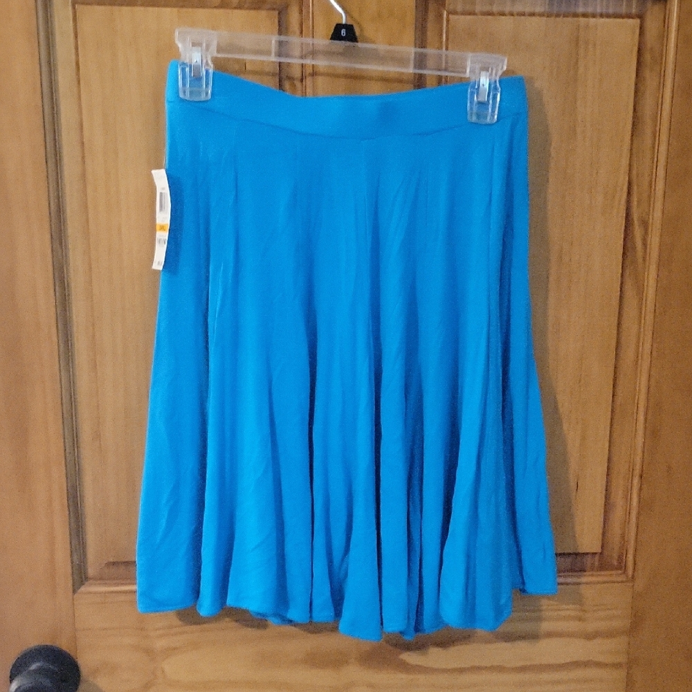 INC International Concepts Vibrant Blue A-Line Skirt